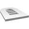 Ekena Millwork Round Top Surface Mount PVC Gable Vent: Functional, w/ 3-1/2"W x 1"P Standard Frame, 12"W x 18"H GVPRT12X1801SF - alternate 2